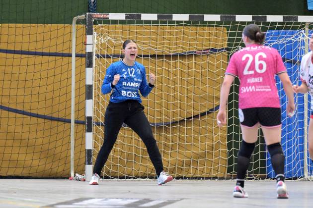 Marie Kristin Weiss TusSies Metzingen, 12 in goal TG Nuertingen vs TusSies Metzingen, Handball, DHB Pokal, 1 round, season 2025 2026, 24 08 2025 TG Nuertingen vs TusSies Metzingen, Handball, DHB Pokal, 1 round, season 2025 2026, 24 08 2025 Nuertingen Copyright: xEibner-Pressefoto TobiasxBaurx EP_TBR