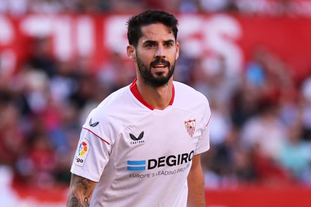 October 1, 2022, Seville, Seville, Spain: Francisco Alarcon Isco of Sevilla FC in action during the La Liga Santader match between Sevilla CF and Atletico Madrid at Ramon Sanchez Pizjuan in Seville, Spain, on October 01, 2022. Copyright: xJosexLuisxContrerasx