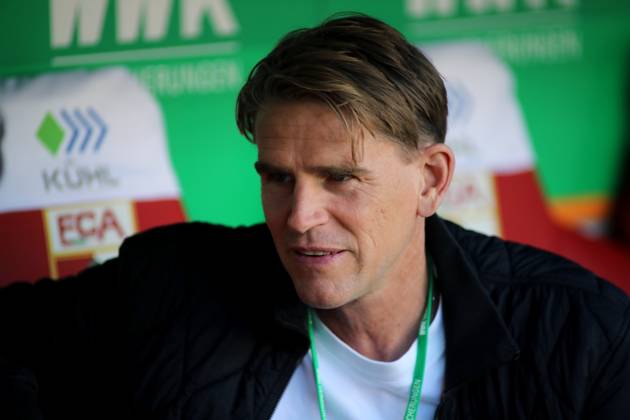 Football, Men, Season 2025 2026, FC Augsburg FC Bayern Munich, Bundesliga, WWK Arena Christoph Freund, Sports Director FC Bayern Munich Head, Portrait DFL DFB regulations prohibit any use of photographs as image sequences and or quasi video