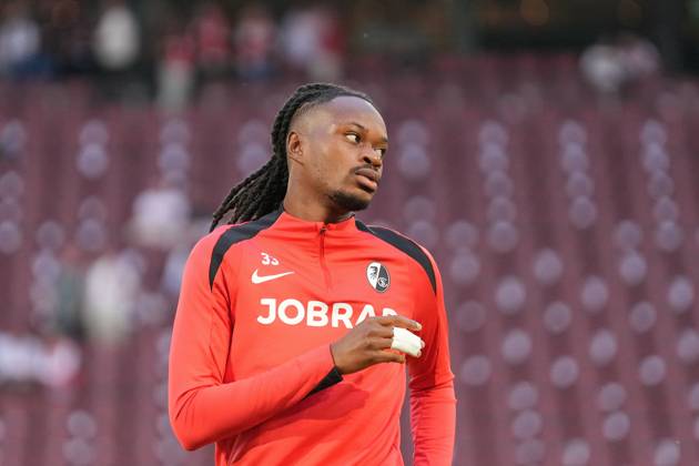 Jordy Makengo SC Freiburg, 33 , Germany, Football, 1 Bundesliga, 2 Matchday, 2025 2026, 1 FC Köln vs SC Freiburg, 31 08 2025, RheinEnergieSTADION, Cologne, Germany DFL REGULATIONS PROHIBIT ANY USE OF PHOTOGRAPHS AS IMAGE SEQUENCES AND OR QUASI VIDEO Köln RheinEnergieSTADION Nordrhein Westfalen Germany Copyright: xArnexAmbergx