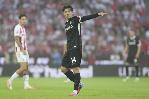 Yuito Suzuki SC Freiburg gestures, gestures during the Bundesliga match between 1 FC Köln and Sport Club Freiburg, RheinEnergieSTADION on August 31, 2025 in Cologne, Germany Photo by Oliver Kaelke DeFodi Images Yuito Suzuki SC Freiburg gestures during the Bundesliga match between 1 FC Köln and Sport Club Freiburg at RheinEnergieSTADION on August 31, 2025 in Köln, Germany Photo by Oliver Kaelke DeFodi Images DFL regulations prohibit any use of photographs as image sequences and or quasi video Photo by Oliver Kaelke DeFodi Images