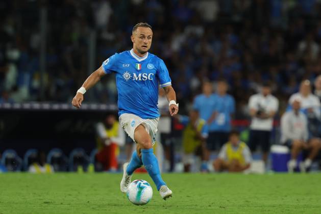 Napoli™s Stanislav Lobotka during the Serie A soccer match between Napoli and Cagliari at the Diego Armando Maradona Stadium in Naples, southern italy - Saturday , August 30 , 2025. - Soccer . Copyright: xAlessandroxGarofalo LaPressex
