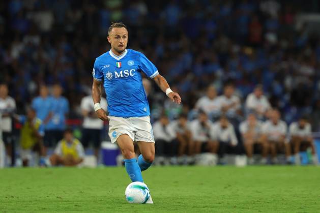 Napoli™s Stanislav Lobotka during the Serie A soccer match between Napoli and Cagliari at the Diego Armando Maradona Stadium in Naples, southern italy - Saturday , August 30 , 2025. - Soccer . Copyright: xAlessandroxGarofalo LaPressex