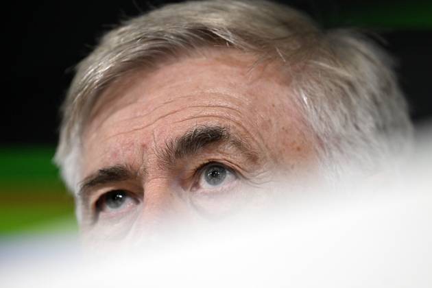 Training session of Real Madrid MADRID, SPAIN - SEPTEMBER 29: Head coach of Real Madrid, Carlo Ancelotti speaks to press during a training session ahead of La Liga week 8 soccer match between Real Madrid and Girona, at Ciudad Real Madrid in Madrid, Spain on September 29, 2023. Madrid Spain. Editorial use only. Please get in touch for any other usage. Copyright: x2025xAnadoluxBurakxAkbulutx