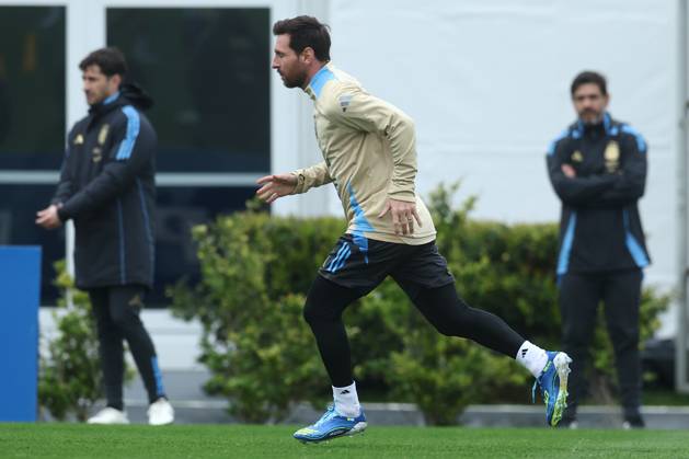 Argentina™s forward Lionel Messi takes part in a training session in Ezeiza, Buenos Aires Province, on September 2, 2025, ahead of the FIFA World Cup 2026 qualifier football matches against Venezuela EZEIZA ARGENTINA Copyright: xALEJANDROxPAGNIx