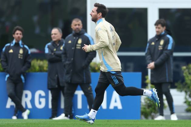 Argentina™s forward Lionel Messi takes part in a training session in Ezeiza, Buenos Aires Province, on September 2, 2025, ahead of the FIFA World Cup 2026 qualifier football matches against Venezuela EZEIZA ARGENTINA Copyright: xALEJANDROxPAGNIx