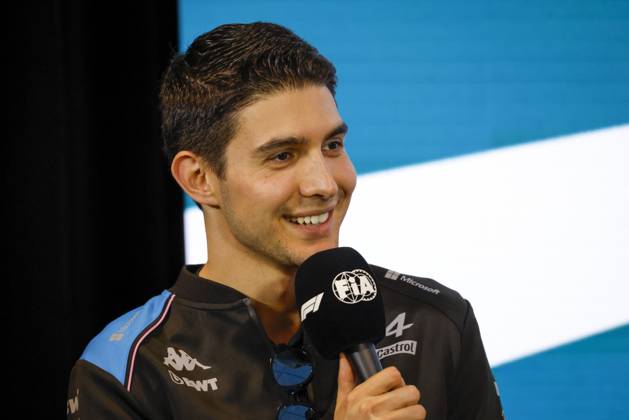 Drivers press conference, PK, Pressekonferenz held in Florida ahead of the F1 Grand Prix of Miami MIAMI GARDENS, FLORIDA, UNITED STATES - MAY 4: Driver Esteban Ocon of Alpine F1 Team speaks during a drivers press conference ahead of the F1 Grand Prix of Miami at the Miami International Autodrome on May 04, 2023 in Miami Gardens, Florida, United States. Florida United States. Editorial use only. Please get in touch for any other usage.  Copyright: x2025xAnadoluxEvaxMariexUzcategulxTx