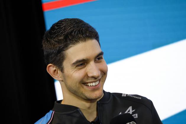 Drivers press conference, PK, Pressekonferenz held in Florida ahead of the F1 Grand Prix of Miami MIAMI GARDENS, FLORIDA, UNITED STATES - MAY 4: Driver Esteban Ocon of Alpine F1 Team during a drivers press conference ahead of the F1 Grand Prix of Miami at the Miami International Autodrome on May 04, 2023 in Miami Gardens, Florida, United States. Florida United States. Editorial use only. Please get in touch for any other usage.  Copyright: x2025xAnadoluxEvaxMariexUzcategulxTx