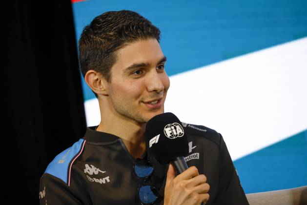 Drivers press conference, PK, Pressekonferenz held in Florida ahead of the F1 Grand Prix of Miami MIAMI GARDENS, FLORIDA, UNITED STATES - MAY 4: Driver Esteban Ocon of Alpine F1 Team speaks during a drivers press conference ahead of the F1 Grand Prix of Miami at the Miami International Autodrome on May 04, 2023 in Miami Gardens, Florida, United States. Florida United States. Editorial use only. Please get in touch for any other usage.  Copyright: x2025xAnadoluxEvaxMariexUzcategulxTx