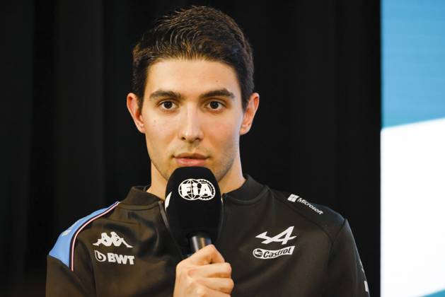 Drivers press conference, PK, Pressekonferenz held in Florida ahead of the F1 Grand Prix of Miami MIAMI GARDENS, FLORIDA, UNITED STATES - MAY 4: Driver Esteban Ocon of Alpine F1 Team speaks during a drivers press conference ahead of the F1 Grand Prix of Miami at the Miami International Autodrome on May 04, 2023 in Miami Gardens, Florida, United States. Florida United States. Editorial use only. Please get in touch for any other usage.  Copyright: x2025xAnadoluxEvaxMariexUzcategulxTx