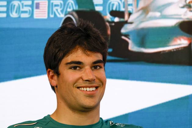 Drivers press conference, PK, Pressekonferenz held in Florida ahead of the F1 Grand Prix of Miami MIAMI GARDENS, FLORIDA, UNITED STATES - MAY 4: Driver Lance Stroll of Aston Martin during a drivers press conference ahead of the F1 Grand Prix of Miami at the Miami International Autodrome on May 04, 2023 in Miami Gardens, Florida, United States. Florida United States. Editorial use only. Please get in touch for any other usage.  Copyright: x2025xAnadoluxEvaxMariexUzcategulxTx