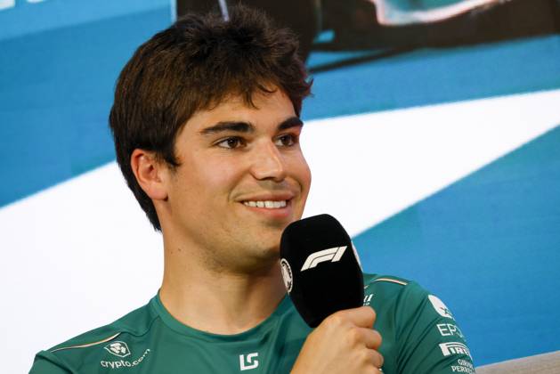 Drivers press conference, PK, Pressekonferenz held in Florida ahead of the F1 Grand Prix of Miami MIAMI GARDENS, FLORIDA, UNITED STATES - MAY 4: Driver Lance Stroll of Aston Martin speaks during a drivers press conference ahead of the F1 Grand Prix of Miami at the Miami International Autodrome on May 04, 2023 in Miami Gardens, Florida, United States. Florida United States. Editorial use only. Please get in touch for any other usage.  Copyright: x2025xAnadoluxEvaxMariexUzcategulxTx