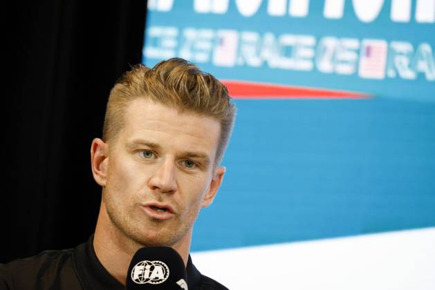 Drivers press conference, PK, Pressekonferenz held in Florida ahead of the F1 Grand Prix of Miami MIAMI GARDENS, FLORIDA, UNITED STATES - MAY 4: Driver Nico Hulkenberg of Haas F1 Team speaks during a drivers press conference ahead of the F1 Grand Prix of Miami at the Miami International Autodrome on May 04, 2023 in Miami Gardens, Florida, United States. Florida United States. Editorial use only. Please get in touch for any other usage.  Copyright: x2025xAnadoluxEvaxMariexUzcategulxTx
