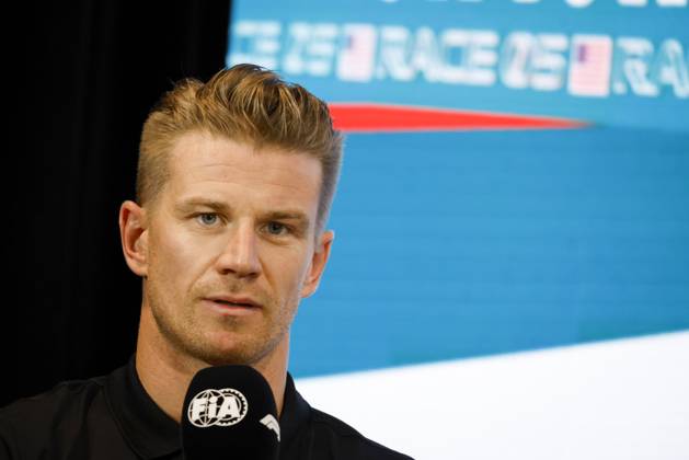 Drivers press conference, PK, Pressekonferenz held in Florida ahead of the F1 Grand Prix of Miami MIAMI GARDENS, FLORIDA, UNITED STATES - MAY 4: Driver Nico Hulkenberg of Haas F1 Team speaks during a drivers press conference ahead of the F1 Grand Prix of Miami at the Miami International Autodrome on May 04, 2023 in Miami Gardens, Florida, United States. Florida United States. Editorial use only. Please get in touch for any other usage.  Copyright: x2025xAnadoluxEvaxMariexUzcategulxTx