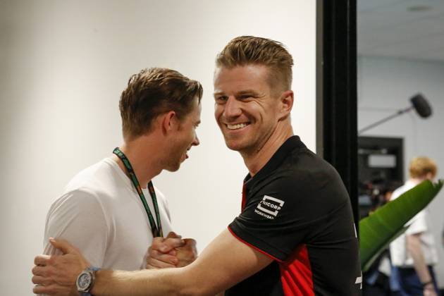 Drivers press conference, PK, Pressekonferenz held in Florida ahead of the F1 Grand Prix of Miami MIAMI GARDENS, FLORIDA, UNITED STATES - MAY 4: Driver Nico Hulkenberg of Haas F1 Team arrives to speak during a drivers press conference ahead of the F1 Grand Prix of Miami at the Miami International Autodrome on May 04, 2023 in Miami Gardens, Florida, United States. Florida United States. Editorial use only. Please get in touch for any other usage.  Copyright: x2025xAnadoluxEvaxMariexUzcategulxTx