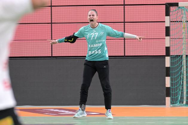 Sara Suba TusSies Metzingen, 77 in goal TusSies Metzingen vs BSV Sachsen Zwickau, Handball, Alsco HBF, 3 League Matchday, Season 2025 2026, 13 09 2025 TusSies Metzingen vs BSV Sachsen Zwickau, Handball, Alsco HBF, 3 League Matchday, Season 2025 2026, 13 09 2025 Tuebingen Copyright: xEibner-Pressefoto TobiasxBaurx EP_TBR