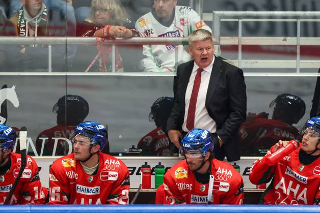 Head Coach Bill Peters Augsburger Panther , Augsburger Panther vs Adler Mannheim, 2 Matchday, Ice Hockey, Penny DEL, 14 09 2025 Augsburg Bayern Germany Copyright: xkolbert-press ChristianxKolbertx