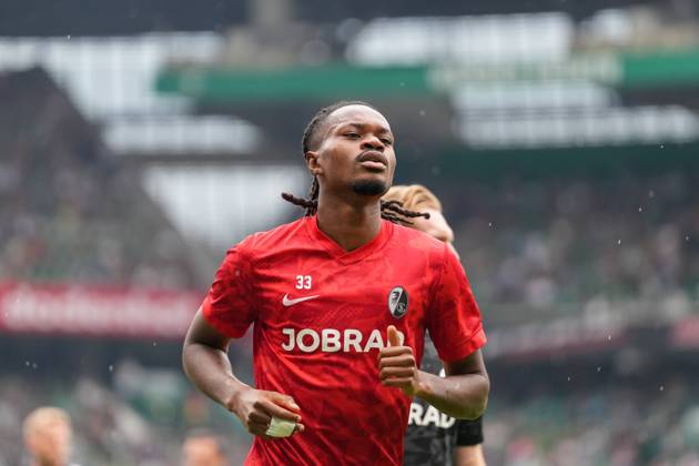 Jordy Makengo SC Freiburg, 33 , Germany, Soccer, 1 Bundesliga, Matchday 4, 2025 2026, SV Werder Bremen vs SC Freiburg, 20 09 2025, Weserstadion, Bremen, Germany DFL REGULATIONS PROHIBIT ANY USE OF PHOTOGRAPHS AS IMAGE SEQUENCES AND OR QUASI VIDEO Bremen Weserstadion Bremen Germany Copyright: xArnexAmbergx