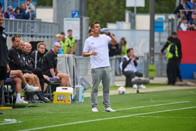 21 09 2025, Football, Men, 2 BL Bundesliga , Season 2025 2026, Holstein Kiel Karlsruher SC, 6 Matchday Coach Marcel Rapp Kiel Kiel, Holstein Stadion Holstein Stadion Schleswig Holstein Germany