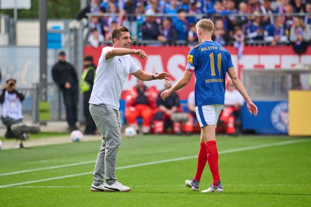 21 09 2025, Football, Men, 2 BL Bundesliga , Season 2025 2026, Holstein Kiel Karlsruher SC, 6 Matchday Coach Marcel Rapp Kiel Kiel, Holstein Stadion Holstein Stadion Schleswig Holstein Germany