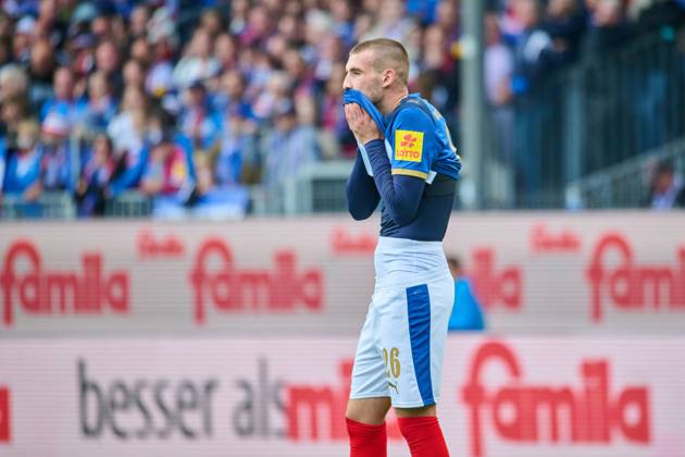 21 09 2025, Soccer, Men, 2 BL Bundesliga , Season 2025 2026, Holstein Kiel Karlsruher SC, 6 Matchday David Zec Kiel, Holstein Stadion Holstein Stadion Schleswig Holstein Germany