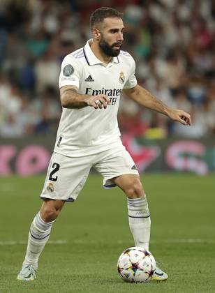 Real Madrid v RB Leipzig - UEFA Champions League MADRID, SPAIN - SEPTEMBER 14: Dani Carvajal of Real Madrid in action during the UEFA Champions League Group F soccer match between Real Madrid and RB Leipzig at Santiago Bernabeu Stadium in Madrid, Spain on September 14, 2022. Madrid Spain. Editorial use only. Please get in touch for any other usage. Copyright: x2025xAnadoluxBurakxAkbulutx
