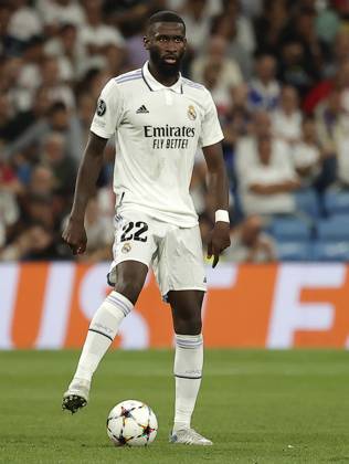 Real Madrid v RB Leipzig - UEFA Champions League MADRID, SPAIN - SEPTEMBER 14: Antonio Rudiger of Real Madrid in action during the UEFA Champions League Group F soccer match between Real Madrid and RB Leipzig at Santiago Bernabeu Stadium in Madrid, Spain on September 14, 2022. Madrid Spain. Editorial use only. Please get in touch for any other usage. Copyright: x2025xAnadoluxBurakxAkbulutx