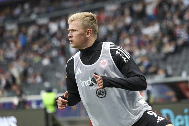 Jonathan Burkardt Eintracht Frankfurt, 09 , Germany, Football, 1 Bundesliga, 4 Matchday, 2025 2026, Eintracht Frankfurt vs 1 FC Union Berlin, 21 09 2025, Deutsche Bank Park, Frankfurt am Main, Germany Frankfurt am Main Deutsche Bank Park Hessen Germany Copyright: xGrantxHubbsx