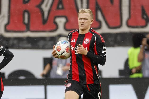 Jonathan Burkardt Eintracht Frankfurt, 09 , Germany, Football, 1 Bundesliga, 4 Matchday, 2025 2026, Eintracht Frankfurt vs 1 FC Union Berlin, 21 09 2025, Deutsche Bank Park, Frankfurt am Main, Germany Frankfurt am Main Deutsche Bank Park Hessen Germany Copyright: xGrantxHubbsx