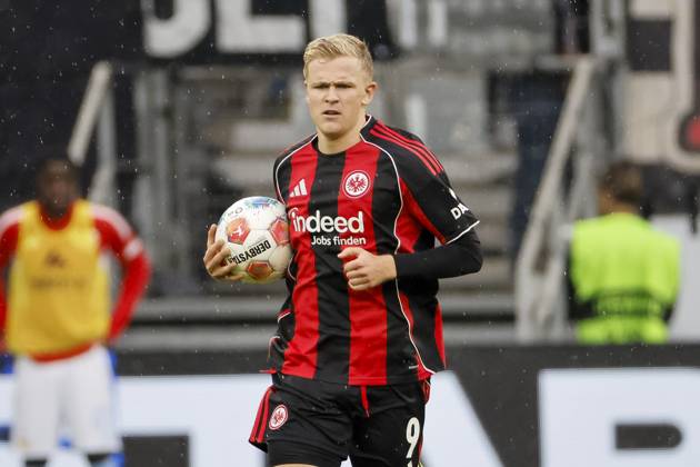 Jonathan Burkardt Eintracht Frankfurt, 09 , Germany, Football, 1 Bundesliga, 4 Matchday, 2025 2026, Eintracht Frankfurt vs 1 FC Union Berlin, 21 09 2025, Deutsche Bank Park, Frankfurt am Main, Germany Frankfurt am Main Deutsche Bank Park Hessen Germany Copyright: xGrantxHubbsx