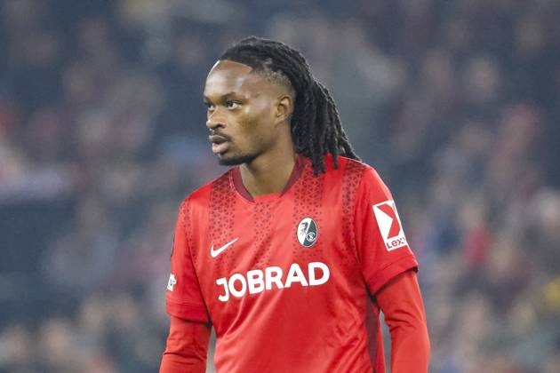 Jordy Makengo SC Freiburg, 33 , Germany, Football, UEFA Europa League, 1 Matchday, 2025 2026, SC Freiburg vs FC Basel, 24 09 2025, Stadion am Wolfswinkel, Freiburg im Breisgau, Germany Freiburg im Breisgau Stadion am Wolfswinkel Baden Württemberg Germany Copyright: xGrantxHubbsx