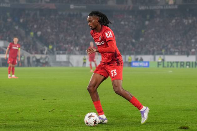 Jordy Makengo SC Freiburg, 33 on the ball , Germany, Football, UEFA Europa League, Matchday 1, League phase, 2025 2026, SC Freiburg vs FC Basel, 24 09 2025, Europa Park Stadion, Freiburg, Germany Freiburg Europa Park Stadion Baden Württemberg Germany Copyright: xArnexAmbergx