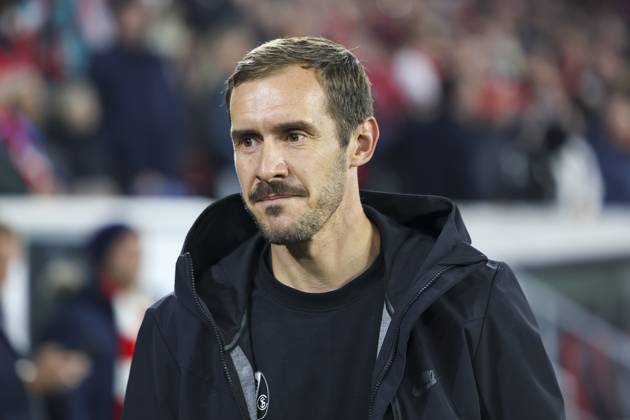 Julian Schuster SC Freiburg, Coach , Germany, Football, UEFA Europa League, Matchday 1, 2025 2026, SC Freiburg vs FC Basel, 24 09 2025, Stadion am Wolfswinkel, Freiburg im Breisgau, Germany Freiburg im Breisgau Stadion am Wolfswinkel Baden Württemberg Germany Copyright: xGrantxHubbsx