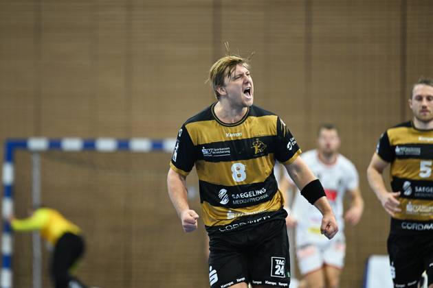Viktor Petersen Norberg HC Elbflorenz 2006, 8 HC Elbflorenz 2006 vs VfL Luebeck Schwartau, 2 Handball Bundesliga Herren, Spielzeit 2025 2026, 26 09 2025 HC Elbflorenz 2006 vs VfL Luebeck Schwartau, 2 Handball Bundesliga Herren, Spielzeit 2025 2026, 26 09 2025 Dresden Copyright: xEibner-Pressefoto xHoepnerx EP_PHR