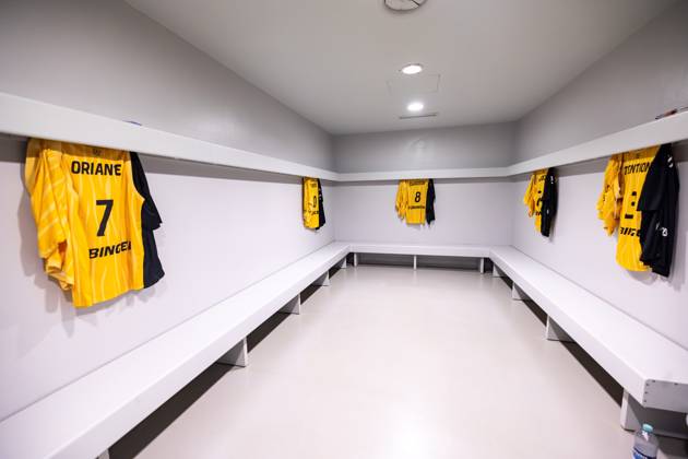 Tigers Tuebingen Nuernberg Falcons, Herren, 2 Bundesliga, Barmer 2 Basketball Bundesliga, pro A, 1 Spieltag, Spielzeit 2025 2025, 27 09 2025 The Tigers Tuebingen dressing room before the start of the game