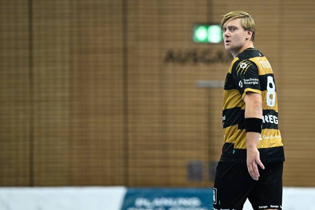 Viktor Petersen Norberg HC Elbflorenz 2006, 8 HC Elbflorenz 2006 vs VfL Luebeck Schwartau, 2 Handball Bundesliga Herren, Spielzeit 2025 2026, 26 09 2025 HC Elbflorenz 2006 vs VfL Luebeck Schwartau, 2 Handball Bundesliga Herren, Spielzeit 2025 2026, 26 09 2025 Dresden Copyright: xEibner-Pressefoto xHoepnerx EP_PHR