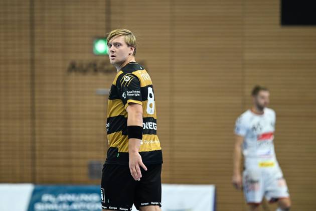 Viktor Petersen Norberg HC Elbflorenz 2006, 8 HC Elbflorenz 2006 vs VfL Luebeck Schwartau, 2 Handball Bundesliga Herren, Spielzeit 2025 2026, 26 09 2025 HC Elbflorenz 2006 vs VfL Luebeck Schwartau, 2 Handball Bundesliga Herren, Spielzeit 2025 2026, 26 09 2025 Dresden Copyright: xEibner-Pressefoto xHoepnerx EP_PHR