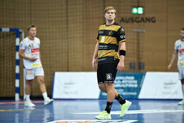 Viktor Petersen Norberg HC Elbflorenz 2006, 8 HC Elbflorenz 2006 vs VfL Luebeck Schwartau, 2 Handball Bundesliga Herren, Spielzeit 2025 2026, 26 09 2025 HC Elbflorenz 2006 vs VfL Luebeck Schwartau, 2 Handball Bundesliga Herren, Spielzeit 2025 2026, 26 09 2025 Dresden Copyright: xEibner-Pressefoto xHoepnerx EP_PHR