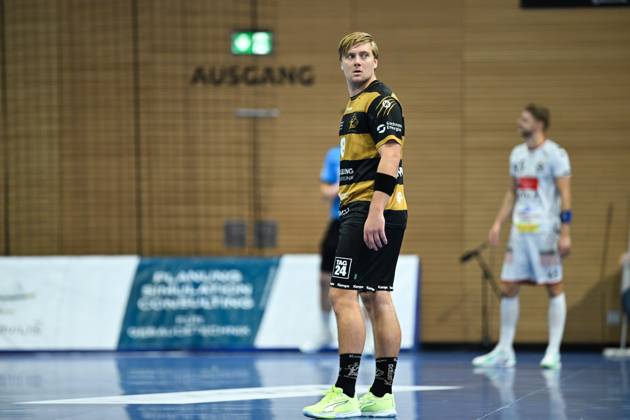 Viktor Petersen Norberg HC Elbflorenz 2006, 8 HC Elbflorenz 2006 vs VfL Luebeck Schwartau, 2 Handball Bundesliga Herren, Spielzeit 2025 2026, 26 09 2025 HC Elbflorenz 2006 vs VfL Luebeck Schwartau, 2 Handball Bundesliga Herren, Spielzeit 2025 2026, 26 09 2025 Dresden Copyright: xEibner-Pressefoto xHoepnerx EP_PHR