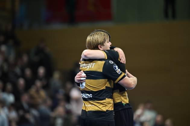 Viktor Petersen Norberg HC Elbflorenz 2006, 8 Julius Dierberg HC Elbflorenz 2006, 9 HC Elbflorenz 2006 vs VfL Luebeck Schwartau, 2 Handball Bundesliga Herren, Spielzeit 2025 2026, 26 09 2025 HC Elbflorenz 2006 vs VfL Luebeck Schwartau, 2 Handball Bundesliga Herren, Spielzeit 2025 2026, 26 09 2025 Dresden Copyright: xEibner-Pressefoto xHoepnerx EP_PHR