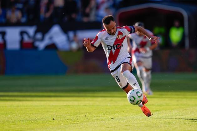 October 2, 2025, Madrid, Madrid, Spain: Alvaro Garcia of Rayo Vallecano in action during the UEFA Conference League 2025 26 League Phase MD1 match between Rayo Vallecano and KF Shkendija at Estadio de Vallecas on October 2, 2025, in Madrid, Spain. Madrid Spain - ZUMAa181 20251002_zaa_a181_035 Copyright: xDennisxAgyemanx