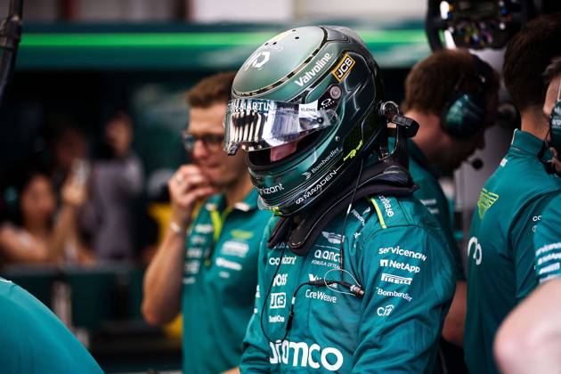 F1 - SINGAPORE GRAND PRIX 2025 STROLL Lance (can), Aston Martin F1 Team AMR25, portrait during the 2025 Formula 1 Singapore Grand Prix, 18th round of the 2025 FIA Formula One World Championship, WM, Weltmeisterschaft from October 3 to 5, 2025 on the Marina Bay Street Circuit, in Singapore - SingaporeSingapore Copyright: xEricxAlonsox