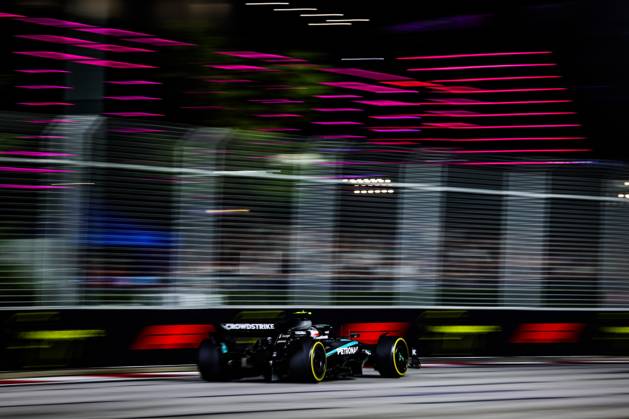F1 - SINGAPORE GRAND PRIX 2025 12 KIMI ANTONELLI Andrea (ita), Mercedes AMG F1 Team W16, action during the 2025 Formula 1 Singapore Grand Prix, 18th round of the 2025 FIA Formula One World Championship, WM, Weltmeisterschaft from October 3 to 5, 2025 on the Marina Bay Street Circuit, in Singapore - SingaporeSingapore Copyright: xFLORENTxGOODENx