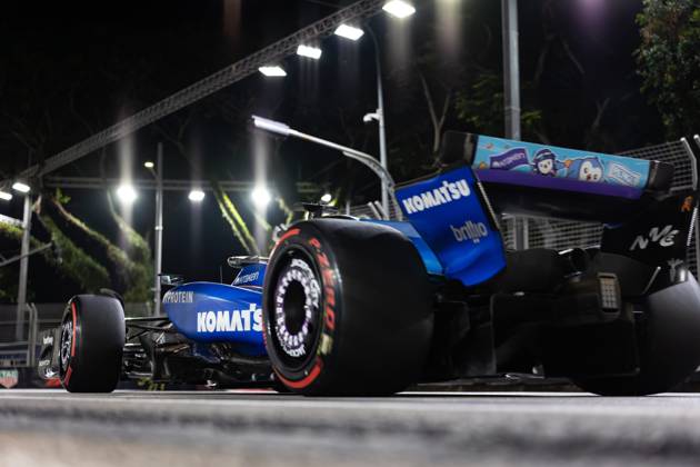 F1 - SINGAPORE GRAND PRIX 2025 23 ALBON Alexander (tha), Williams Racing FW47, action during the 2025 Formula 1 Singapore Grand Prix, 18th round of the 2025 FIA Formula One World Championship, WM, Weltmeisterschaft from October 3 to 5, 2025 on the Marina Bay Street Circuit, in Singapore - SingaporeSingapore  Copyright: xDPPIx