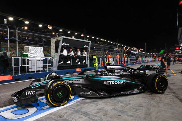 F1 - SINGAPORE GRAND PRIX 2025 12 KIMI ANTONELLI Andrea (ita), Mercedes AMG F1 Team W16, action during the 2025 Formula 1 Singapore Grand Prix, 18th round of the 2025 FIA Formula One World Championship, WM, Weltmeisterschaft from October 3 to 5, 2025 on the Marina Bay Street Circuit, in Singapore - SingaporeSingapore Copyright: xDPPIx