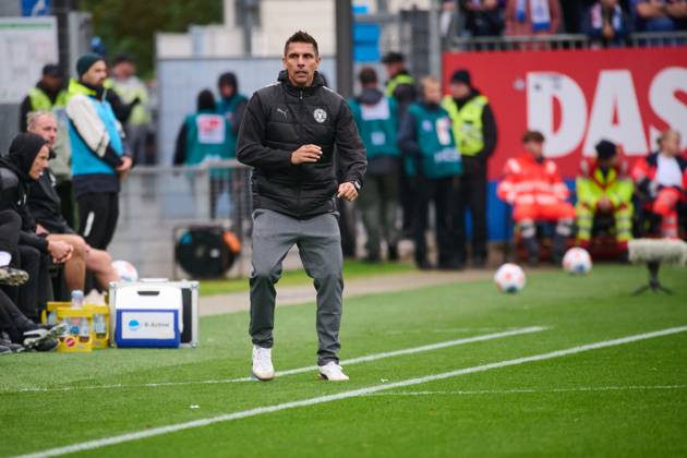 04 10 2025, Football, Men, 2 BL Bundesliga , Season 2025 2026, Holstein Kiel SV Darmstadt 98, 8 Matchday Coach Marcel Rapp Kiel Kiel, Holstein Stadion Holstein Stadion Schleswig Holstein Germany
