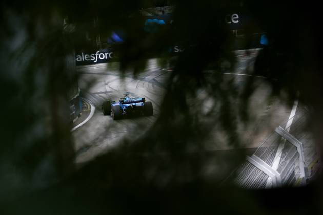 F1 - SINGAPORE GRAND PRIX 2025 23 ALBON Alexander (tha), Williams Racing FW47, action during the 2025 Formula 1 Singapore Grand Prix, 18th round of the 2025 FIA Formula One World Championship, WM, Weltmeisterschaft from October 3 to 5, 2025 on the Marina Bay Street Circuit, in Singapore - SingaporeSingapore  Copyright: xEricxAlonsox