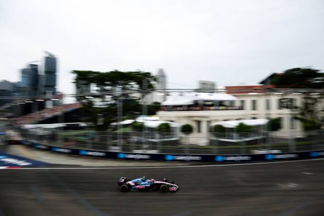 F1 - SINGAPORE GRAND PRIX 2025 43 COLAPINTO Franco (arg), Alpine F1 Team A525, action during the 2025 Formula 1 Singapore Grand Prix, 18th round of the 2025 FIA Formula One World Championship, WM, Weltmeisterschaft from October 3 to 5, 2025 on the Marina Bay Street Circuit, in Singapore - SingaporeSingapore  Copyright: xEricxAlonsox