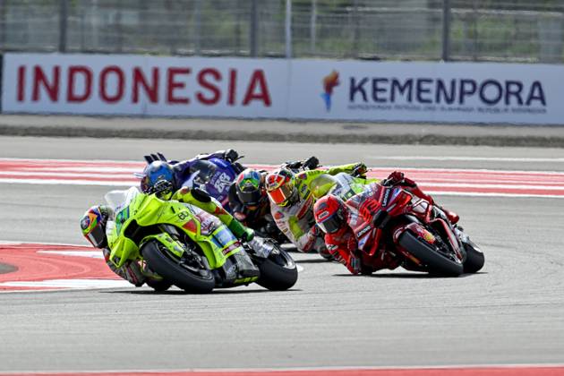 MOTO - MOTO GP - GRAND PRIX OF INDONESIA 2026 21 MORBIDELLI Franco (ita), Pertamina Enduro VR46 Racing Team, Ducati Desmosedici GP24, action with 93 MARQUEZ Marc (spa), Ducati Lenovo Team, Ducati Desmosedici GP25 during the 2025 MotoGP Pertamina Grand Prix of Indonesia on the Mandalika circuit from October 3 to 5, At West Nusa Tenggara, Indonesia - West Nusa TenggaraIndonesia  Copyright: xGIGIxSOLDANOx