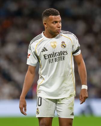 REAL MADRID CF v VILLARREAL CF. LA LIGA 2025 2026. ROUND 8. Real Madrid CF™s Kylian Mbappe during La Liga match. October 4, 2025. (ALTERPHOTOS Jorge Ropero) MadridSpain Copyright: xJorgexRoperox